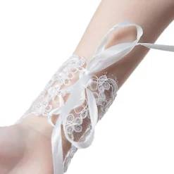 Flickors Prinsesshandskar Klänning Handskar Spets Diamant Fotografering Kostym Haoyi> Tillbehör