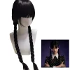 Flickperuk Wednesday Addams Family Thing Peruk Cosplay Party Dekorationer zy> Peruker