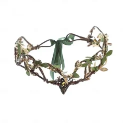 GETIT Floral Medeltida Renässans Huvudsmycke Halsband Öron Hårband Älva Alv Kvinnors Halloweenfest / Kväll Fler Tillbehör><noscript><img width=