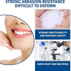 KOOLMEI Formbar Tandlim, Film- och TV-Smink, Protesmodifiering, Tillfällig Tandfyllning, Falsk Fyllning, Trasig Tand och Mellanrum> Tillbehör