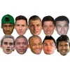 Fotbolls-VM Super Party Mask 10-pack> Masker