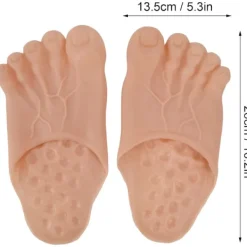 NeunWolken Fotslippers, cosplay hulk tofflor Halloween, enorma fötter kostym maskerad rekvisita, brun 36-42 yards><noscript><img width=
