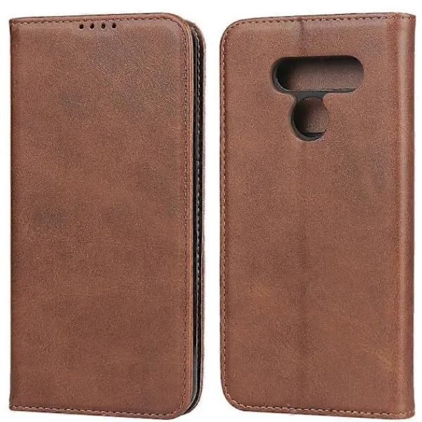 För LG K50 Kalvtextur Magnetisk Horisontell Flip Läderfodral> Smink