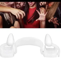 unbranded för vampyrtänder Utdragbara för vampyrtänder Återanvändbara plasttänder Halloween kostymtillbehör för barn Vuxen Cospl><noscript><img width=