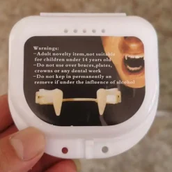 unbranded för vampyrtänder Utdragbara för vampyrtänder Återanvändbara plasttänder Halloween kostymtillbehör för barn Vuxen Cospl><noscript><img width=