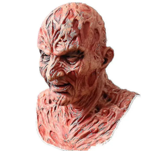 Freddy Krueger Latex Mask Karneval Halloween Realistisk Vuxen Fest Läskig Cosplay Prop> Masker