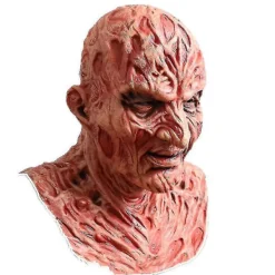 Freddy Krueger Latex Mask Karneval Halloween Realistisk Vuxen Fest Läskig Cosplay Prop><noscript><img width=