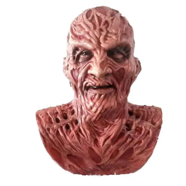 Freddy Krueger Latexmask Karneval Halloween Realistisk Vuxen Del> Masker