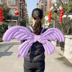 HEET Färgglad ängel fjärilsving ballong grattis på födelsedagen barn D A12><noscript><img width=