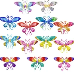 HEET Färgglad ängel fjärilsving ballong grattis på födelsedagen barn D A12><noscript><img width=