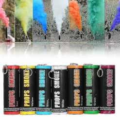 Färgglad Rök Effekt Show Rök Fotografi Rekvisita Dragring Typ Färg Rök Tub Bomb Film Special><noscript><img width=