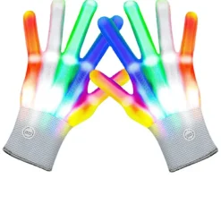 Färgglada glitterhandskar bästa present till tonårsflickor pojkar 3-7 år gamla leksaker 8-12 år gamla leksaker><noscript><img width=