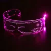Färgglada lysande glasögon 7 lägen justerbar LED-belysning skyddsglasögon Bar KTV Disco Jul Halloween Party rekvisita glödande glasögon> Tillbehör