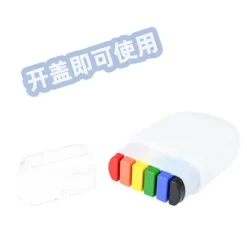 6-färgs regnbågsansiktsfärg VM EM ansiktsmålning> Smink