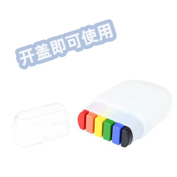 6-färgs regnbågsansiktsfärg VM EM ansiktsmålning> Smink