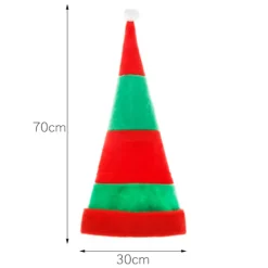 /#/Förlängd röd och grön randig plysch julhatt/#/><noscript><img width=