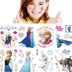 Frozen Tatueringar - 4 Ark - Flerfärgade Tatueringar för Barn><noscript><img width=