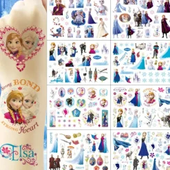 Frozen Tatueringar - 4 Ark - Flerfärgade Tatueringar för Barn><noscript><img width=