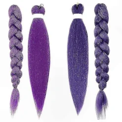 Försträckt lila hårförlängning för barn - Anime Cosplay Kostymtillbehör Halloween Demon Hunter Rumi Inspirerad Peruk Trim Prop Ljuslila 2pcs | Fyndiq><noscript><img width=