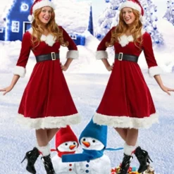 Fru Claus Juldräkt för Kvinnor Storlek S S><noscript><img width=