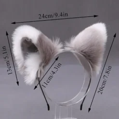 /#/Furry Animal Cat Ears Headband Cat Headpiece Halloween Cospl/#/> Huvudbonader