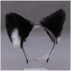 /#/Furry Animal Cat Ears Headband Cat Headpiece Halloween Cospl/#/><noscript><img width=