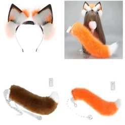 Furry Anime Hårband Rörliga Djuröron Pannband Maskeradfest Tillbehör> Huvudbonader
