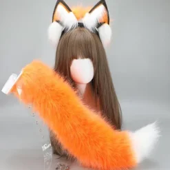 Furry Anime Hårband Rörliga Djuröron Pannband Maskeradfest Tillbehör><noscript><img width=