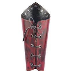 Fuskläder Rustning Medeltida Vantar handledsskydd Viking Arm Guards Larp Tillbehör Bred Bracer Arm Armor Manschett För Män Kvinnor（Röd）> Tillbehör