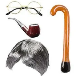 Gammal Dam Kostymset Mormor för Dam Halloween Utklädnad (StyleC)><noscript><img width=