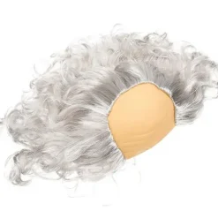 LEIGELE Gammal Gubbe Peruker Flintskallig Huvud Peruk Film Teater Utklädning 22x15cm 1st (LGL) 22x15cm> Peruker