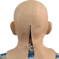 Gammal kvinna super skräck läskig mask latex halloween fest cosplay skallig huvud><noscript><img width=