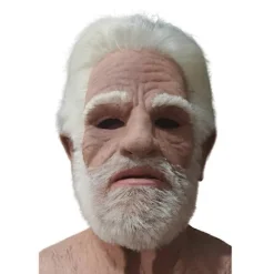 FMYSJ Gammal Man Ansiktsmask Latex Realistisk Mask, Halloween Krypande Rynka Gammal Person Mask Huvudbonad Hjälm Vuxen Maskeradklädsel Kostym Rekvisita (FMY) | Fyndiq> Masker