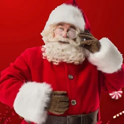 Gammal Mans Kostym Glasögon Tomte Glasögon Guld Runda Glasögon Klara Linser Glasögon För (LGL)><noscript><img width=