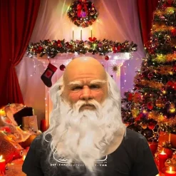 /#/Gammal silikonmask - Ekologisk tomtemask - Giftfri - Halloween/#/-FA-> Masker