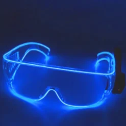 Genomskinliga LED-glasögon Neonljusande glasögon Light Up Glasögon för Cosplay Rave Festivaler Halloween Barer Klubbar Fester> Tillbehör
