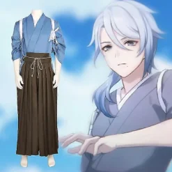 Genshin Impact Kamisato Ayato Halloween Cosplay Spelkaraktär Prestandakostym S> Dräkter