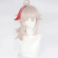 Genshin Impact Kazuha Cosplay Peruk 36cm Kort Cosplay Peruk Anime Cosplay Peruker Värmebeständiga Syntetiska Peruker> Peruker