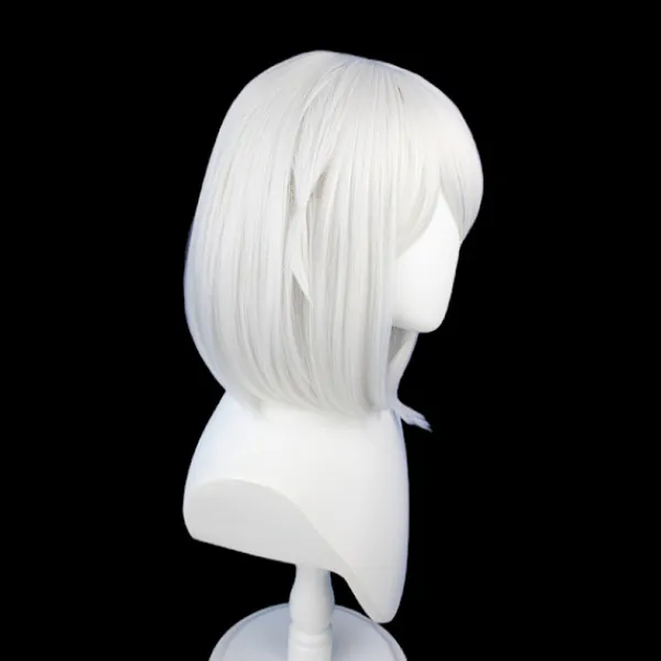 Genshin Impact Paimon Cosplay Peruk Npc Grå Kort> Peruker