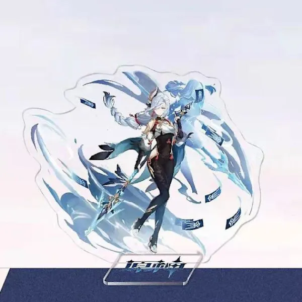 Genshin impact shenhe peruk förflätad peruk 80cm grå gradient> Peruker