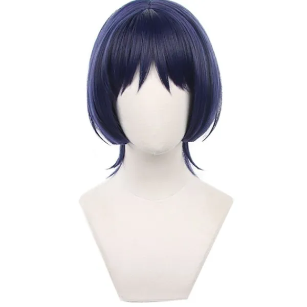 HEET Genshin Impact Wanderer Cosplay Peruk Värmebeständig syntetisk Wi> Peruker