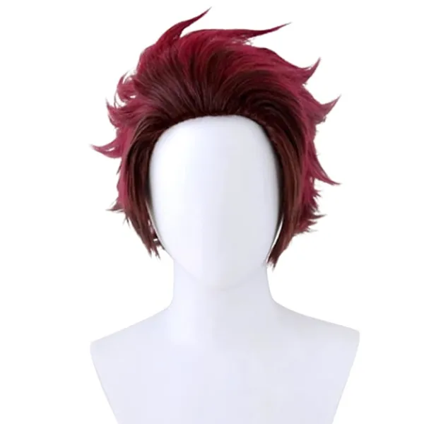Ghost Killing Blade Cosplay Peruk Anime Karaktär Kök Dörr Tanj> Peruker
