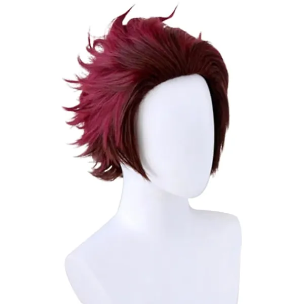 Ghost Killing Blade Cosplay Peruk Anime Karaktär Kök Dörr Tanj> Peruker