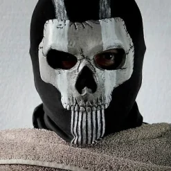 Ghost Mask V2 - MW2 Airsoft Dödskallehjälm för Call of Duty Cosplay & Taktiska Spel [JUN]><noscript><img width=