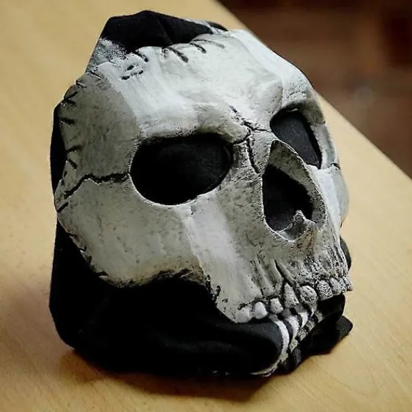 Ghost Mask V2 - Operator MW2 airsoft COD Cosplay Airsoft Taktisk Dödskalle Helmask-XF15-> Masker