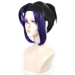 Ghost Slayer Peruk Fjäril Uthållighet Peruk Hätta Svart Gr><noscript><img width=