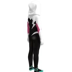 Ghost Spider-gwen Kostym Cosplay Kostym Party Jumpsuit Åtsittande Barnkläder Spiderman Ansiktsmålning 190cm - Perfet 150cm><noscript><img width=