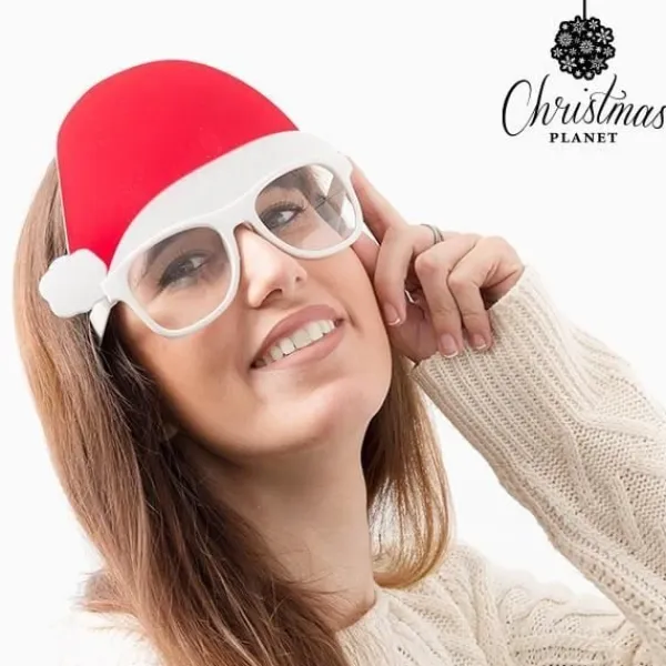 Glasögon med Santa Hat Christmas Planet> Tillbehör