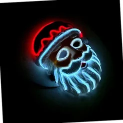 Glödande Mask Jultomtemask Julpartymask Säker att Använda Mask Selfie Dekoration Mask Lysande Mask Party Mask Rekvisita Prestationsmask Festival Vit | Fyndiq><noscript><img width=