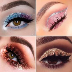 Woosien Glitter Tattoo Kit Temporärt Set 24 Färger 93 Mönster Mallar Kropp Nagelkonst Målarfärg Party Makeup><noscript><img width=